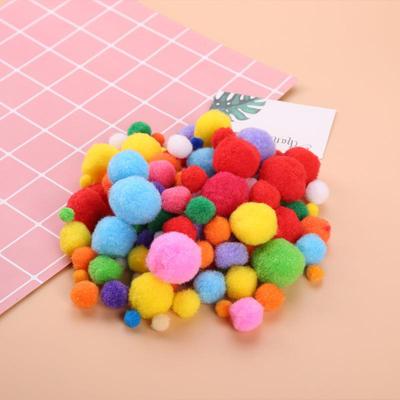 厂家直销现货丙纶毛球pompom球圣诞装饰小毛绒球生日帽配件小毛球
