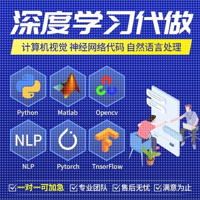 AIGC大模型深度学习pytorch神经网络代码nlp程序代做机器爬虫编程