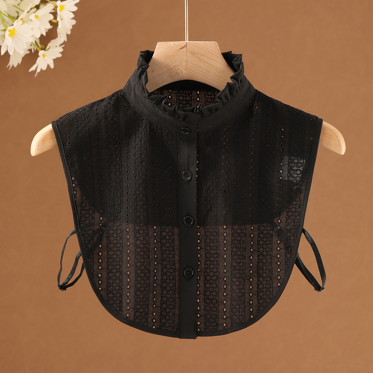 新款秋冬假领子女百搭立领假领