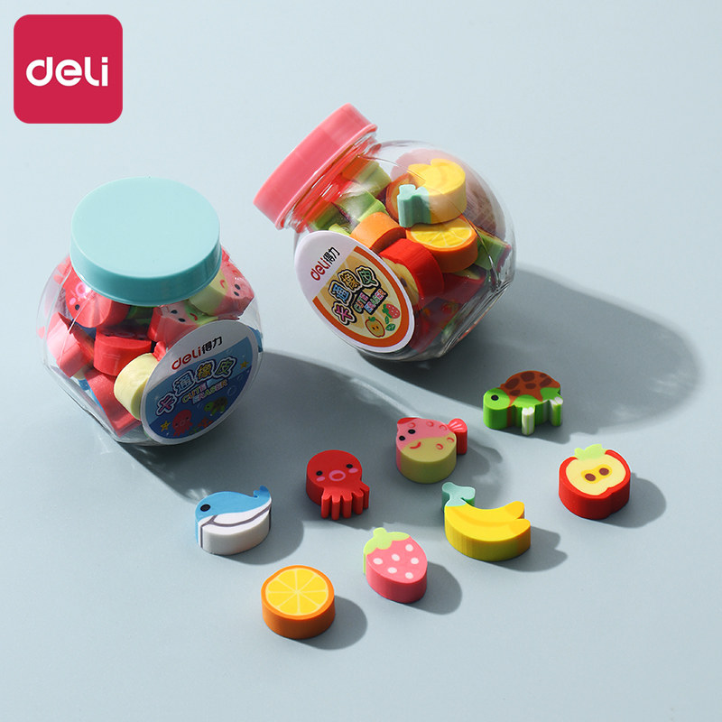 得力橡皮擦卡通迷你可爱儿童小学生专用小象皮像笔檫幼儿园趣味铅笔擦不留痕创意水果动物牛羊虎兔造型绘图,文具电教/文化用品/商务用品,橡皮,淘宝优惠券,粉丝福利购,淘宝优惠卷