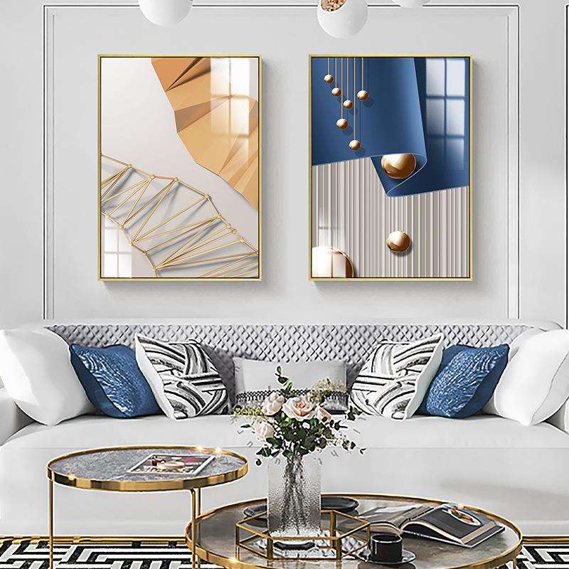 风铃现代轻奢客厅装饰画北欧简约沙发背景挂画卧室餐厅组合壁画