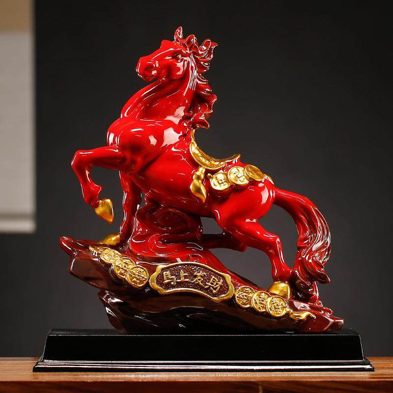 陶瓷马摆件工艺品办公室客厅马到成功家居饰品橱窗酒柜装饰品,电子元器件市场,其它元器件,淘宝优惠券,粉丝福利购,淘宝优惠卷