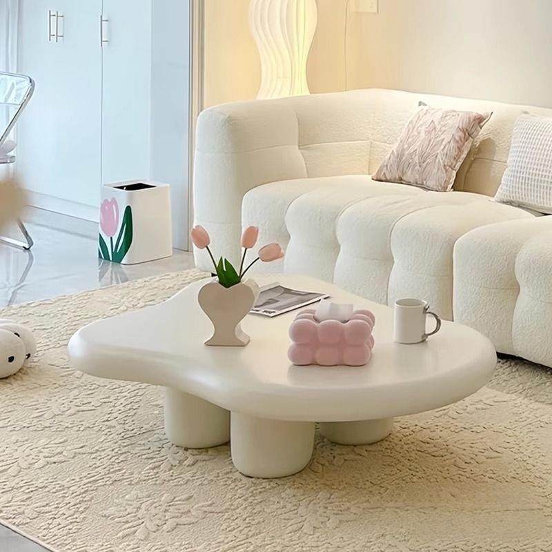 奶油风云朵茶几民宿北欧家用小户型异形茶桌网红茶几法式客厅桌子,电子元器件市场,其它元器件,淘宝优惠券,粉丝福利购,淘宝优惠卷
