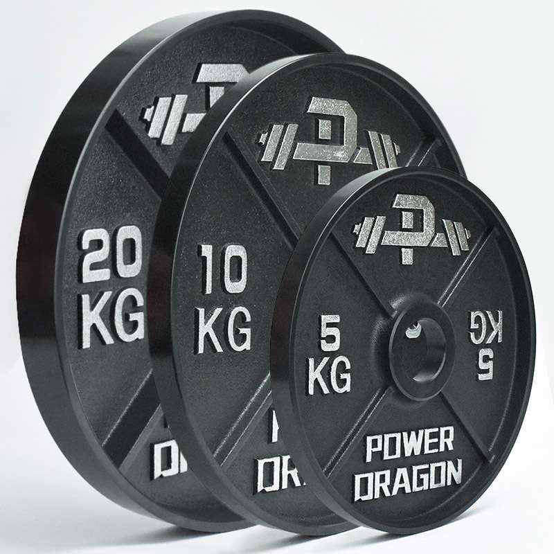 PD传统四条筋力量举杠铃片健身训练配重片器材大薄片家用非ROGUE