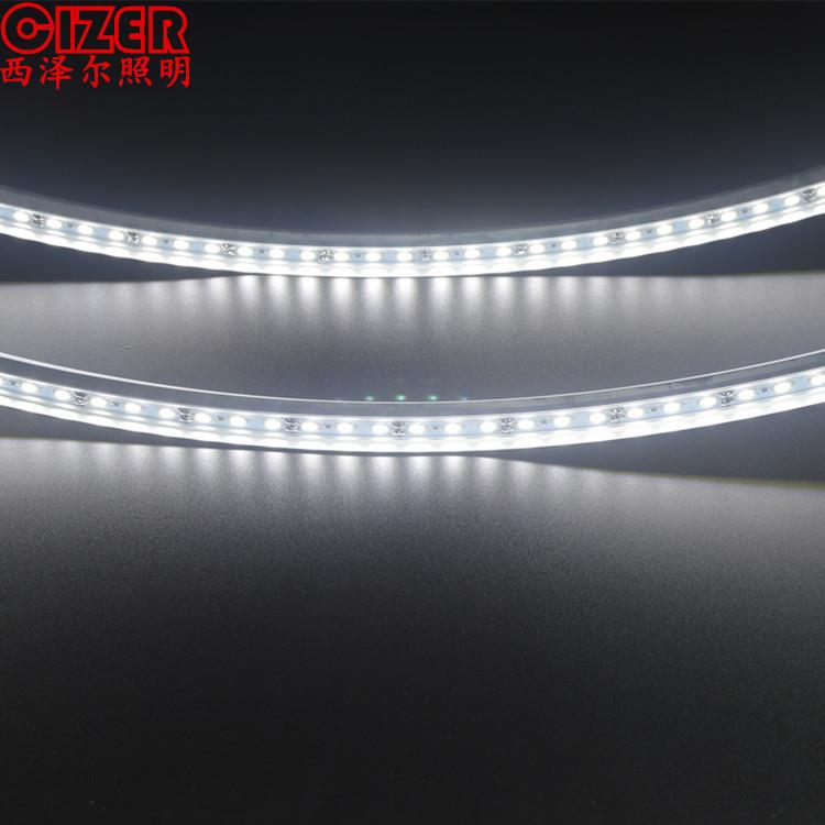 供弧形展柜加档板弧形铝槽5050LED弧形硬灯带手机珠宝展示柜