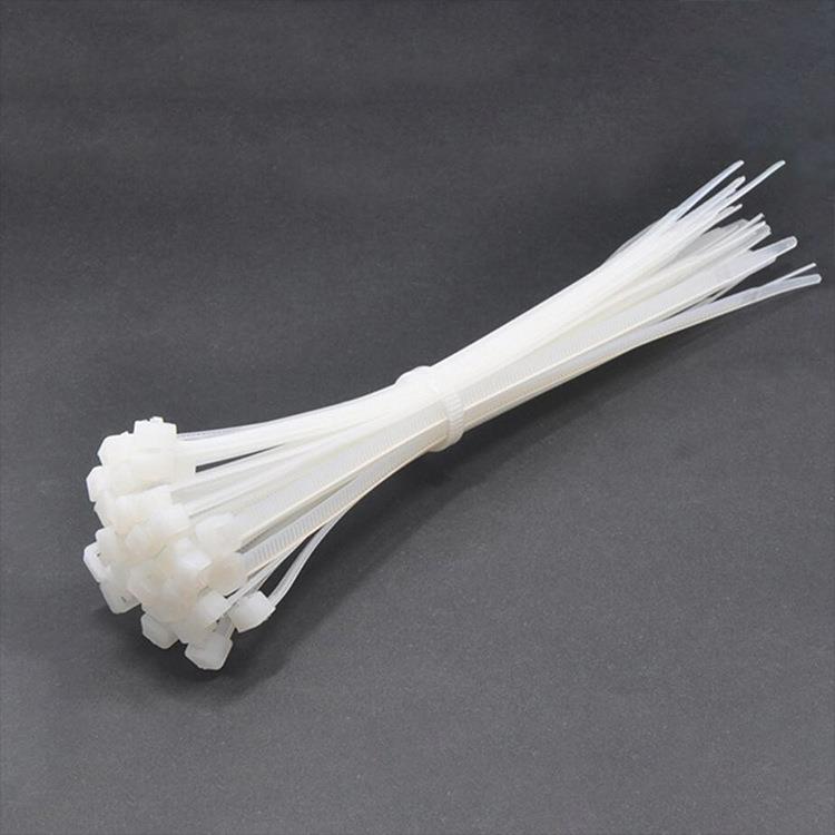 工厂国标8*400mm扎带塑料尼龙扎带尼龙线缆捆扎带扎线带