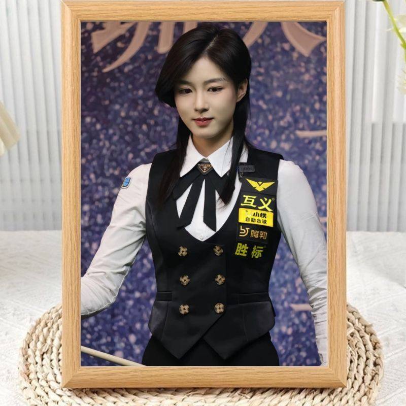 台球少女王思诺周边海报相框
