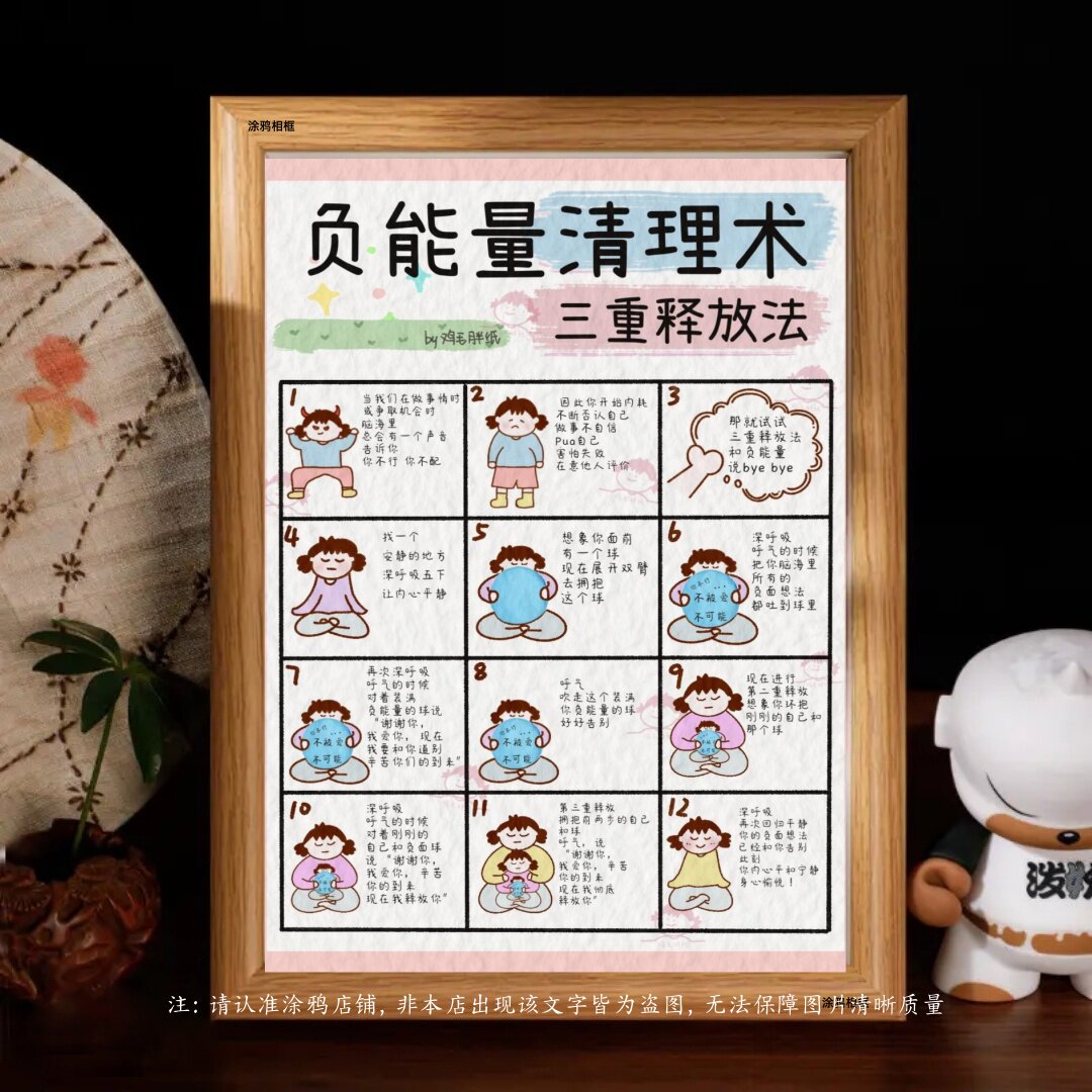 能量清理术三重释放法治愈系相框