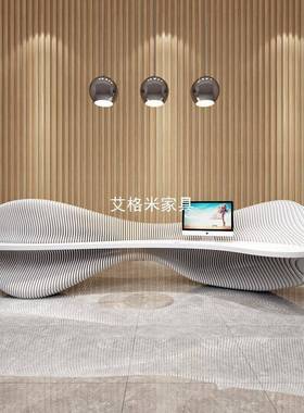 前台烤漆吧台台异型教育机构待台销售中心咨询美容DL-QT220接收院