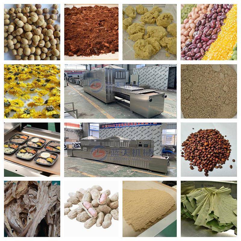 波花生米烘干机微 隧式五谷杂粮烘干设 LT-WBHSM坚果熟化杀菌一备