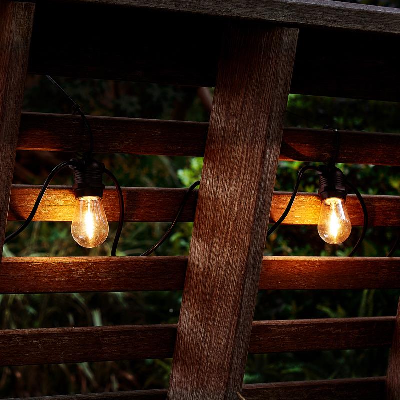 厂1家马销S4太阳能跑马灯串直 装饰E27灯头 22JFV0V灯串 s14跑灯