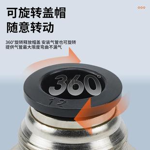 12内丝弯2头PLM60 气动262气管快速快插接头PMMF8 0隔板直通P4