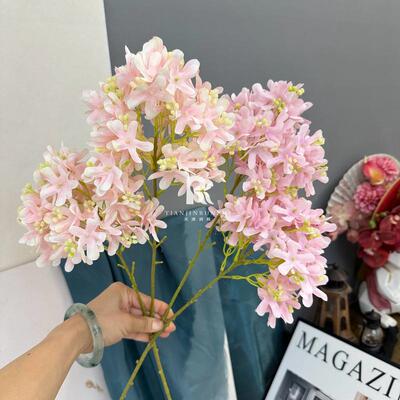 假花仿真花2繁级星绣AL-1445头球花婚感庆插花场景布置新娘手捧花