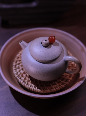 宜兴紫砂壶柴窑本山绿大吉壶135cc内推孔全手工小品壶茶壶茶具