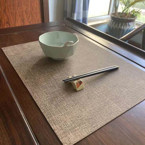 布纹皮革餐垫茶垫免洗纯色轻奢茶桌垫桌旗定制西餐杯垫桌布