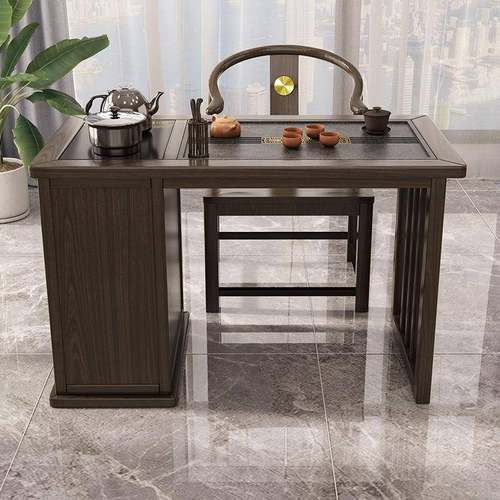 2025新款上档次新中式实木家用阳台客厅实木泡茶台茶桌桌椅组合