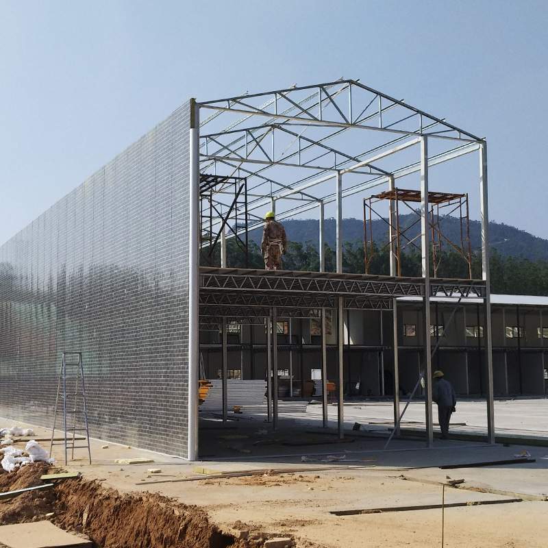 岭南风味 彩钢活动房 工地办公板房移动板房 A级防火板房豪华板房