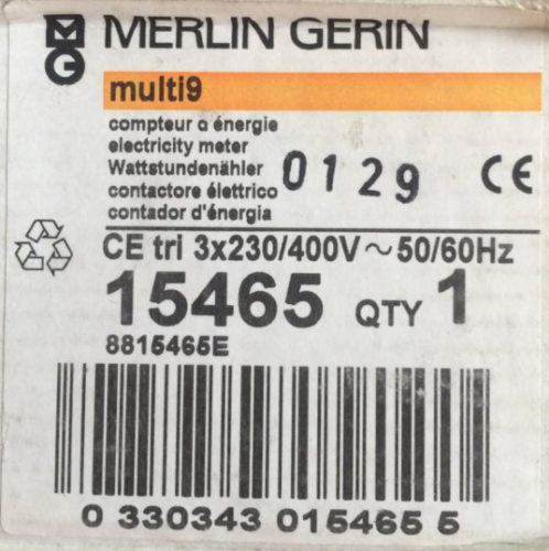 MERLIN GERIN multi9  CE tri  3*230/400V   订货号15465