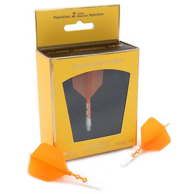 CUESOUL/Q獣ROSTT19飞镖尾翼双色镖叶耐用配件飞标一体尾巴标翼