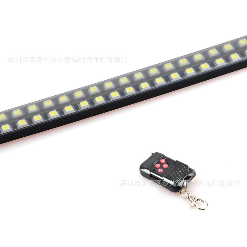 LED霹雳游侠灯软板无线遥控双排幻彩扫描呼吸灯条5050SMD