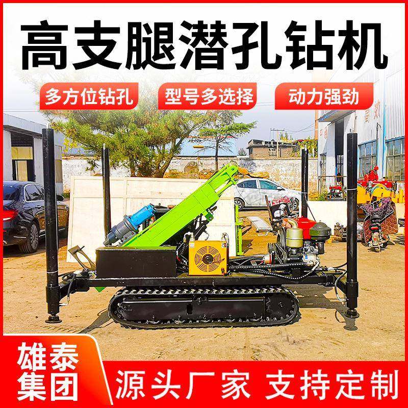 潜孔锤破碎成孔钻机履带式打井打桩一体机冲击旋转多用途钻探机