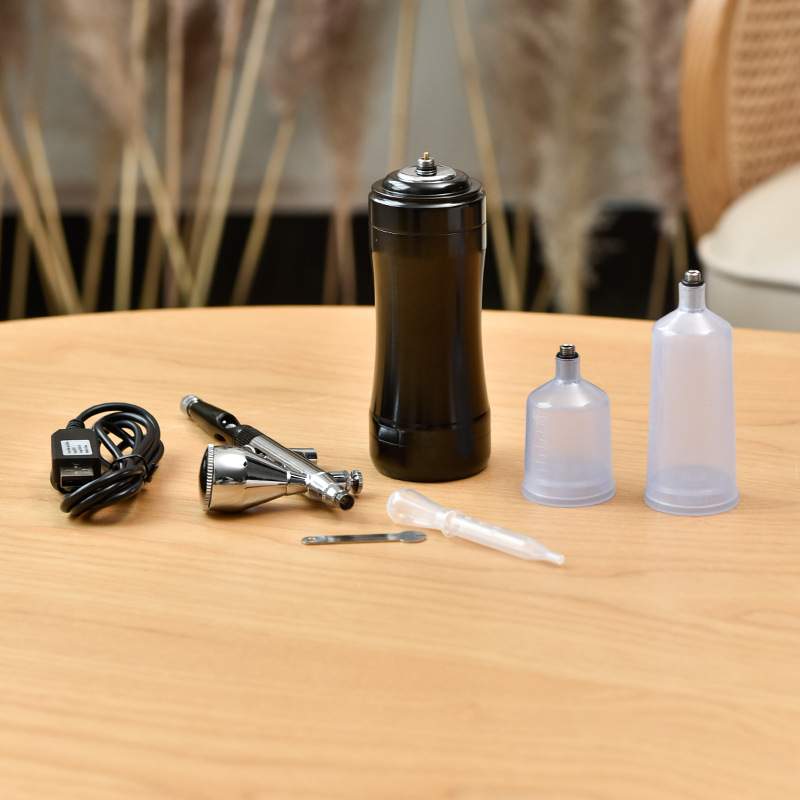 艺诚陶艺喷笔喷壶喷枪气泵上颜料上色工具便携式迷你充电喷笔