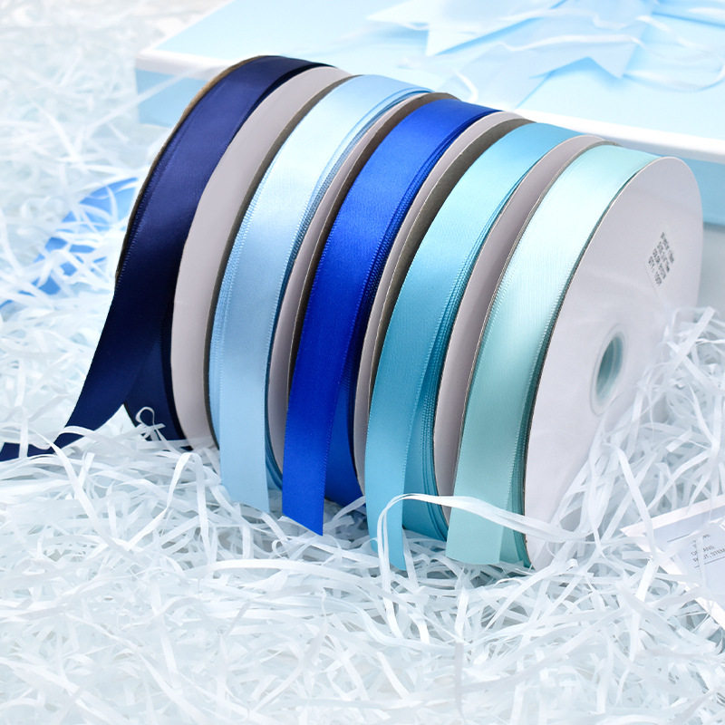 2CM涤纶色丁带婚庆礼品包装彩带圣诞节装饰涤纶带蝴蝶结