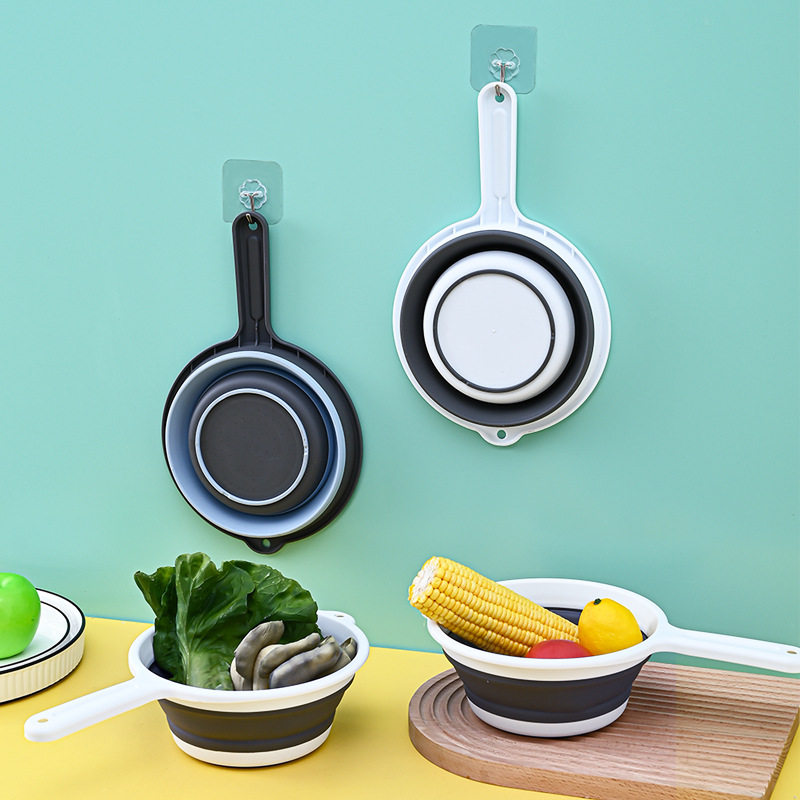 带长手柄滤水勺洗菜洗水果厨房可挂式 大号折叠沥水篮 沥水勺,餐饮具,洗菜盆/沥水篮/漏水筛,淘宝优惠券,粉丝福利购,淘宝优惠卷