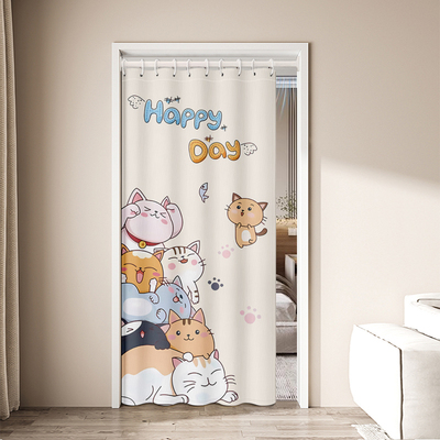 2024年新款免打孔门帘隔断