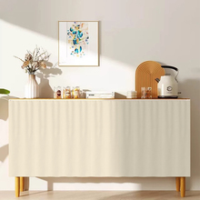 柜子遮挡帘厨房无门橱柜防尘遮丑布帘免打孔魔术贴滑轨拉帘自粘式