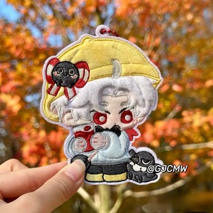 恋与深空刺绣贴挂件可爱小饼干吧唧秦彻祁煜沈星回黎深创意钥匙扣