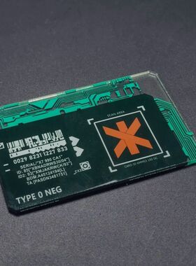 新款赛博朋克2077游戏周边精美自制亚克力创伤小组白金会员卡收藏