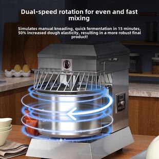 Shimai面团机商用15/ 25kg全自动双动双速厨师机和面机