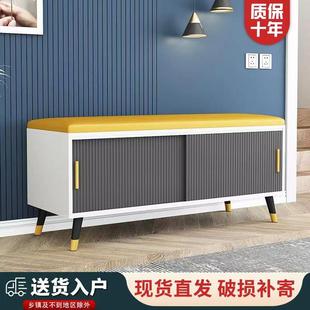 凳家用入户门口进门可坐软包坐垫多功能推拉门鞋 换鞋 柜移门储物柜