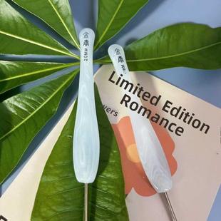 金兰钩针树脂蓝月花青玉标准针手编工具