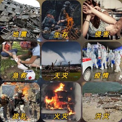 地震生存包应急救援家庭物资储备人防战备火灾逃生家用应急防灾包