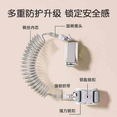 拴小孩的绳子儿童牵引绳防走失带外出背带加长游泳安全绳带手环