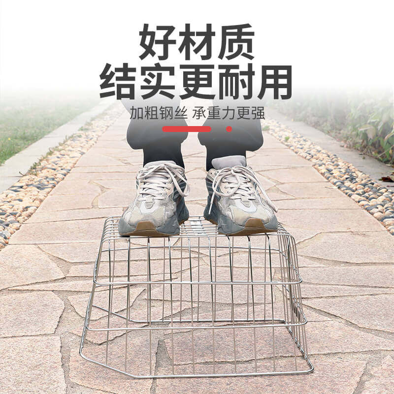 自行车后车筐不锈钢车篮山地车加大篮筐菜篮子单车后座篓子置物筐