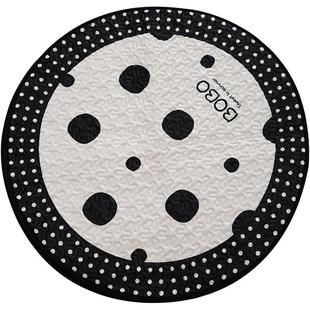 圆点设计沙发垫客厅沙发圆形盖布垫巾四季 北欧现代时尚 通用可水洗