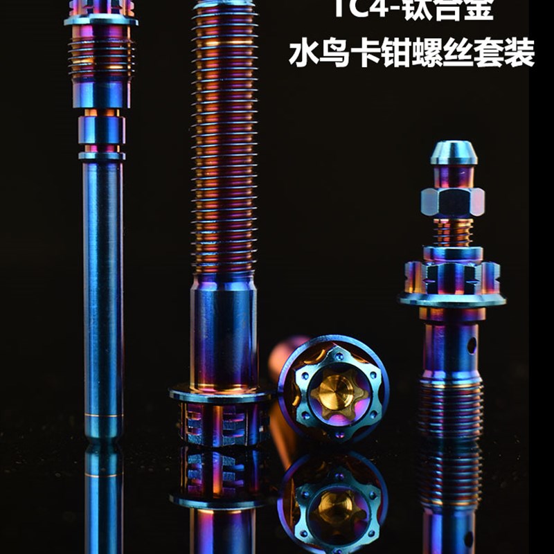 适用于Bremrbo布雷博卡钳水鸟大鲍鱼小螃蟹刹车泵改装钛合金螺丝