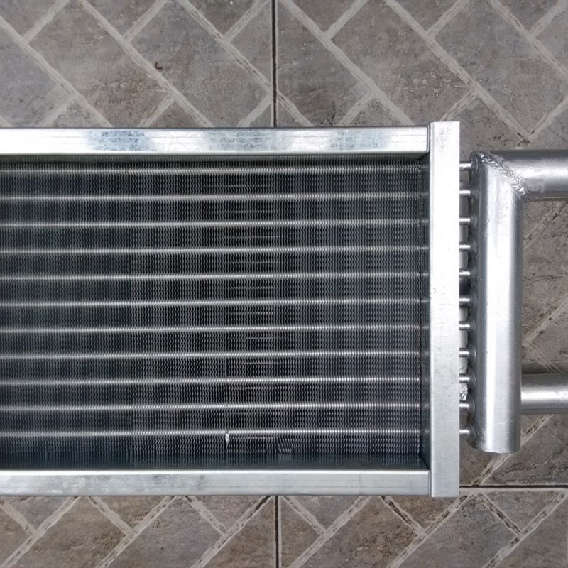 铜钢管表冷器散热器新风机组表冷器挡水板水空调干盘管蒸汽加湿器