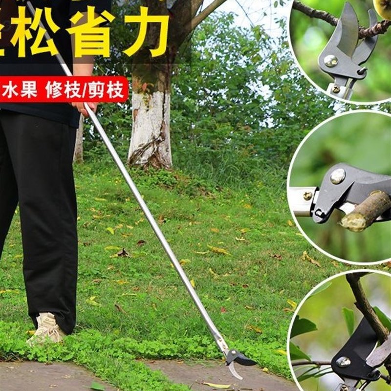 新品高枝剪修枝剪不锈钢剪刀修剪园林疏花稀果剪枝高空剪高枝花剪