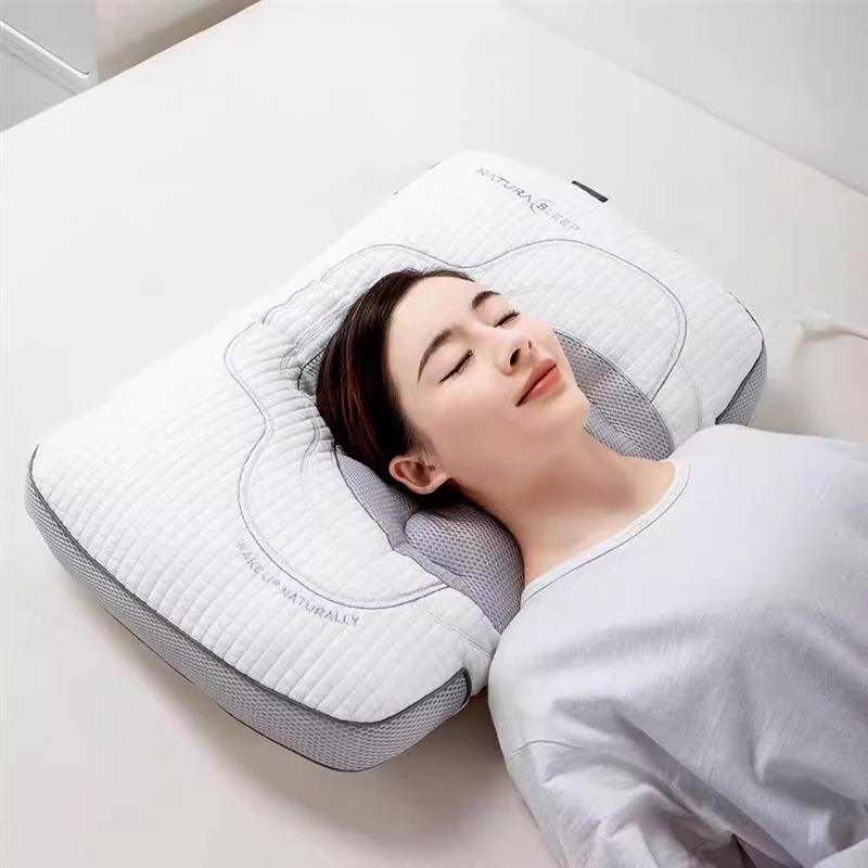 新款可调节按摩气囊充气牵引护颈椎枕分区睡眠颈椎枕家用睡眠枕头