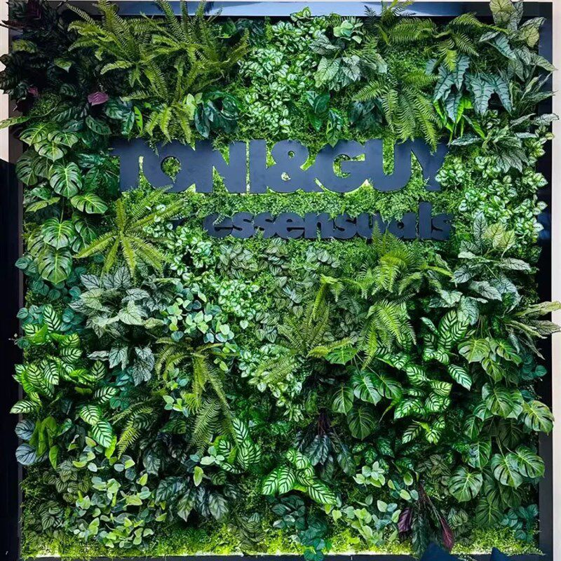 仿真绿植墙植物墙背景墙塑料仿真植物草坪室内商场阳台装饰