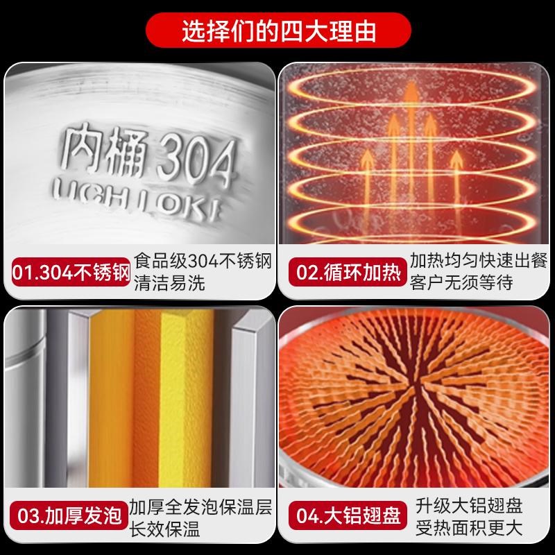 九鼎王煮面炉商用电多功能煮面桶燃气汤锅保温节能卤煮煲汤熬粥炉