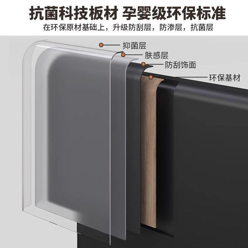 法式轻奢八斗柜黑色高级感客厅极简边柜北欧卧室床尾柜收纳柜