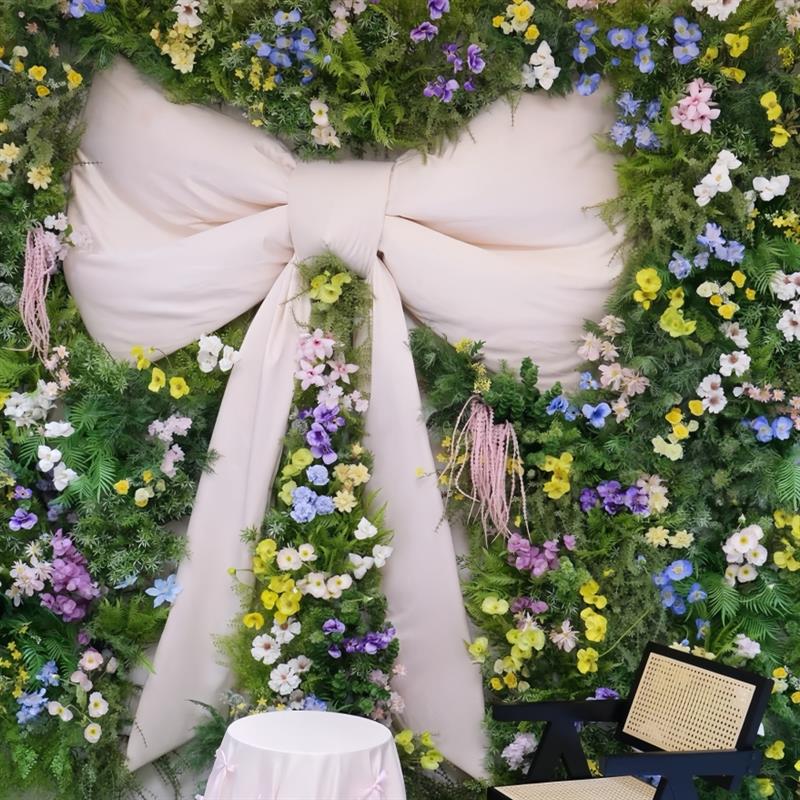 网红巨型超大号白色蝴蝶结装饰墙上房间卧室生日场景布置结婚婚房