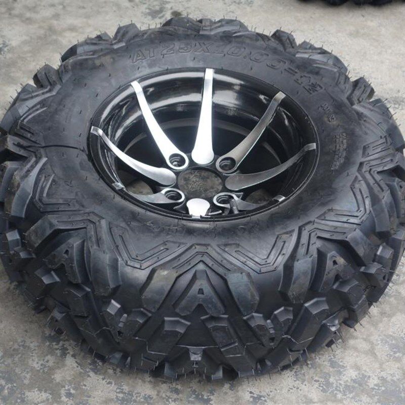 四轮越野钢管卡丁车沙滩车25X8-12 25X10-12寸A字花纹轮胎铝轮毂