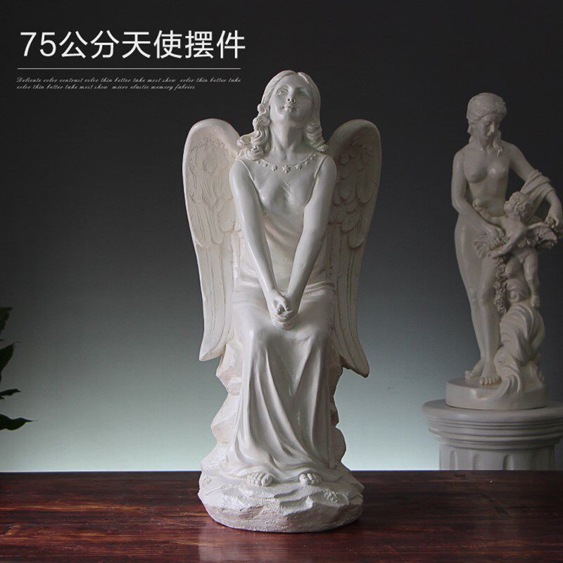 家居饰品摆件西方欧式人物雕塑北欧软装石膏人像景观花园工艺品