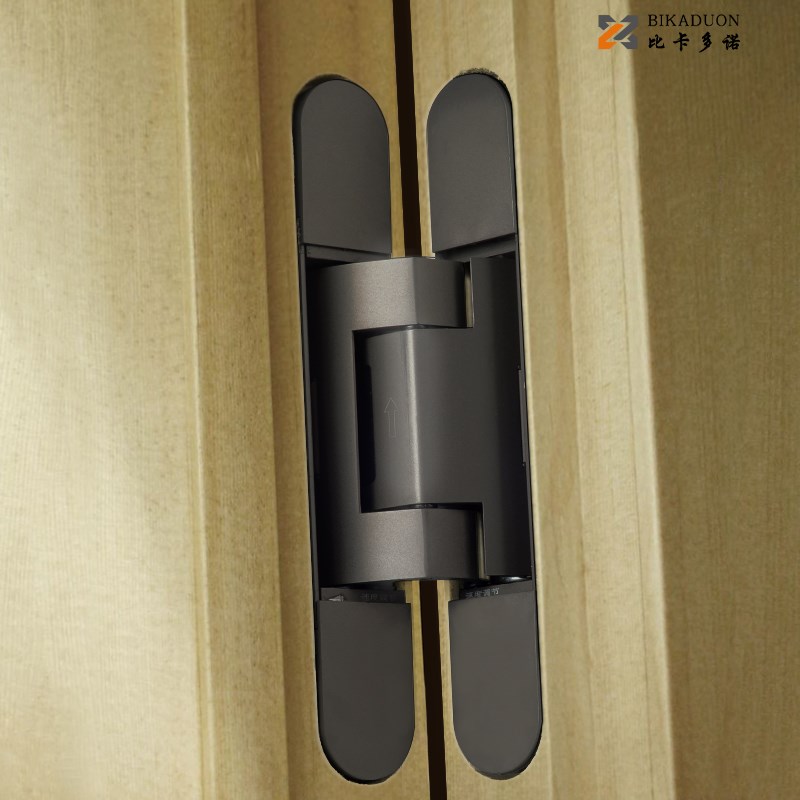 十字暗铰链液压缓冲自闭带弹簧木门定位闭门器重型外开隐形门铰链